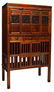 CHINESE CARVED ELMWOOD CABINET WITH DRAWERS