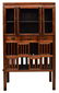 CHINESE CARVED ELMWOOD CABINET WITH DRAWERS - 2
