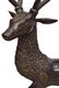 LARGE CHINESE PATINATED BRONZE FIGURE OF A DEER - 3