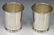 (2) WEB STERLING SILVER MINT JULEP CUPS