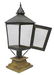 ANTIQUE ANGLO-INDIAN POST LANTERN ON WOOD BASE - 2