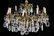 ITALIAN GILT METAL & CRYSTAL TEN-LIGHT CHANDELIER