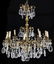ITALIAN GILT METAL & CRYSTAL TEN-LIGHT CHANDELIER - 2