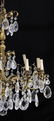 ITALIAN GILT METAL & CRYSTAL TEN-LIGHT CHANDELIER - 3