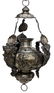 DUTCH SILVER-PLATED BRASS HANGING INCENSE THURIBLE
