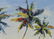 LARGE SIGNED PALM TREES & WHITE SAND PAINTING - 3