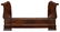 FRENCH BURLED MAHOGANY ALCOVE OR DAY BED