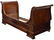 FRENCH BURLED MAHOGANY ALCOVE OR DAY BED - 2