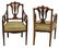 (2) EDWARDIAN ARMCHAIRS WITH MARQUETRY - 2