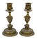 (3) GERMAN BRONZE CANDLESTICKS & EAGLE ON ONYX - 2