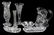(7)AMERICAN BRILLIANT PERIOD CUT GLASS TABLE ITEMS - 2