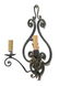 (2) FRENCH SCROLLED IRON TWO-LIGHT WALL SCONCES - 2
