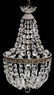 ITALIAN CRYSTAL SINGLE-LIGHT CHANDELIER