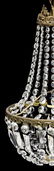 ITALIAN CRYSTAL SINGLE-LIGHT CHANDELIER - 3