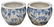 (2) CHINESE BLUE & WHITE PORCELAIN FISHBOWL