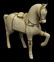 CHINESE TILED BONE MODEL OF A HORSE