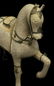 CHINESE TILED BONE MODEL OF A HORSE - 2