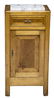 ITALIAN MODERN MARBLE TOP NIGHTSTAND - 2