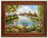 OIL PAINTING, GARDEN POND WITH LILY PAD - 2