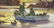 SIGNED WATERCOLOR, DUCK HUNTERS ON LAKE - 3
