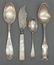 (24) COLLECTION OF STERLING, COIN & PLATE FLATWARE - 2