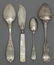 (24) COLLECTION OF STERLING, COIN & PLATE FLATWARE - 3