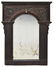 ENGLISH RENAISSANCE REVIVAL OAK FRAME WALL MIRROR