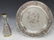 (2) GERMAN SILVERPLATE FIGURAL WEDDING CUP & TRAY