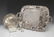 (5) EQUESTRIAN TROPHY METALWARE GROUPING, TRAYS