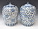 (2) CHINESE BLUE & WHITE PORCELAIN MELON JARS