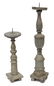 ANTIQUE RELIGIOUS COLONIAL WOOD CANDLESTICKS