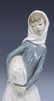 (2) LLADRO PORCELAIN GIRL W/LAMB & BOY W/ LAMB - 3