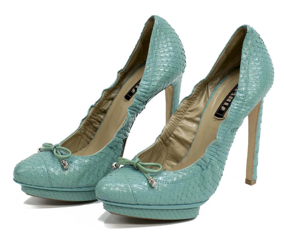 LE SILLA 'MADRID' PYTHON BOWL PLATFORM PUMP HEELS (1 of 4)