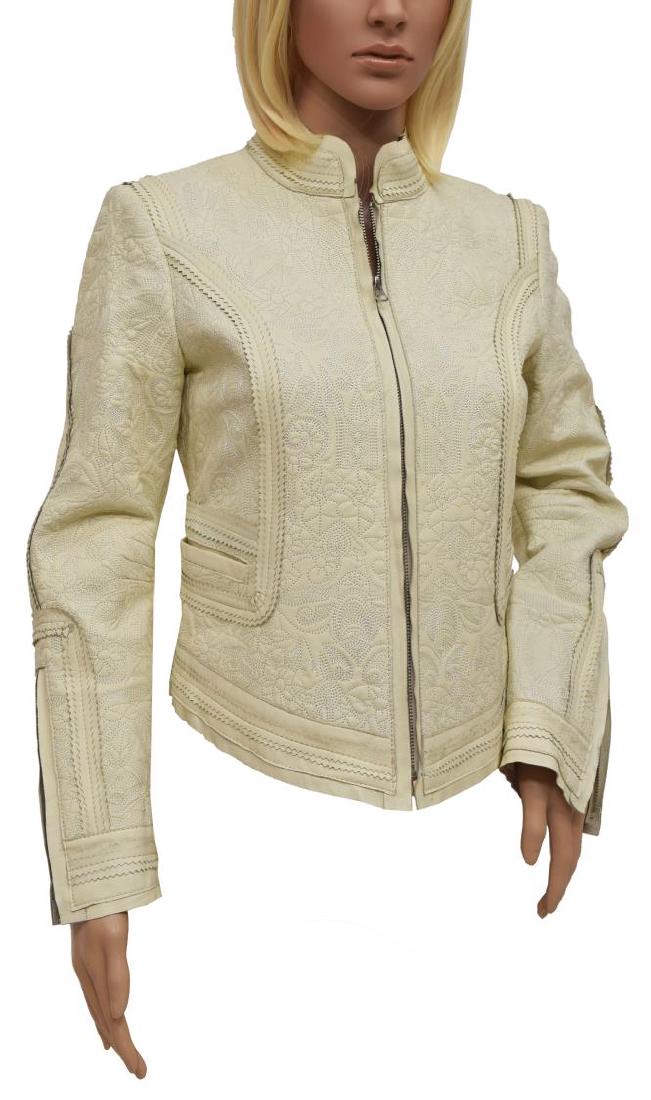PETER NYGARD EMBROIDERED LEATHER JACKET (1 of 7)
