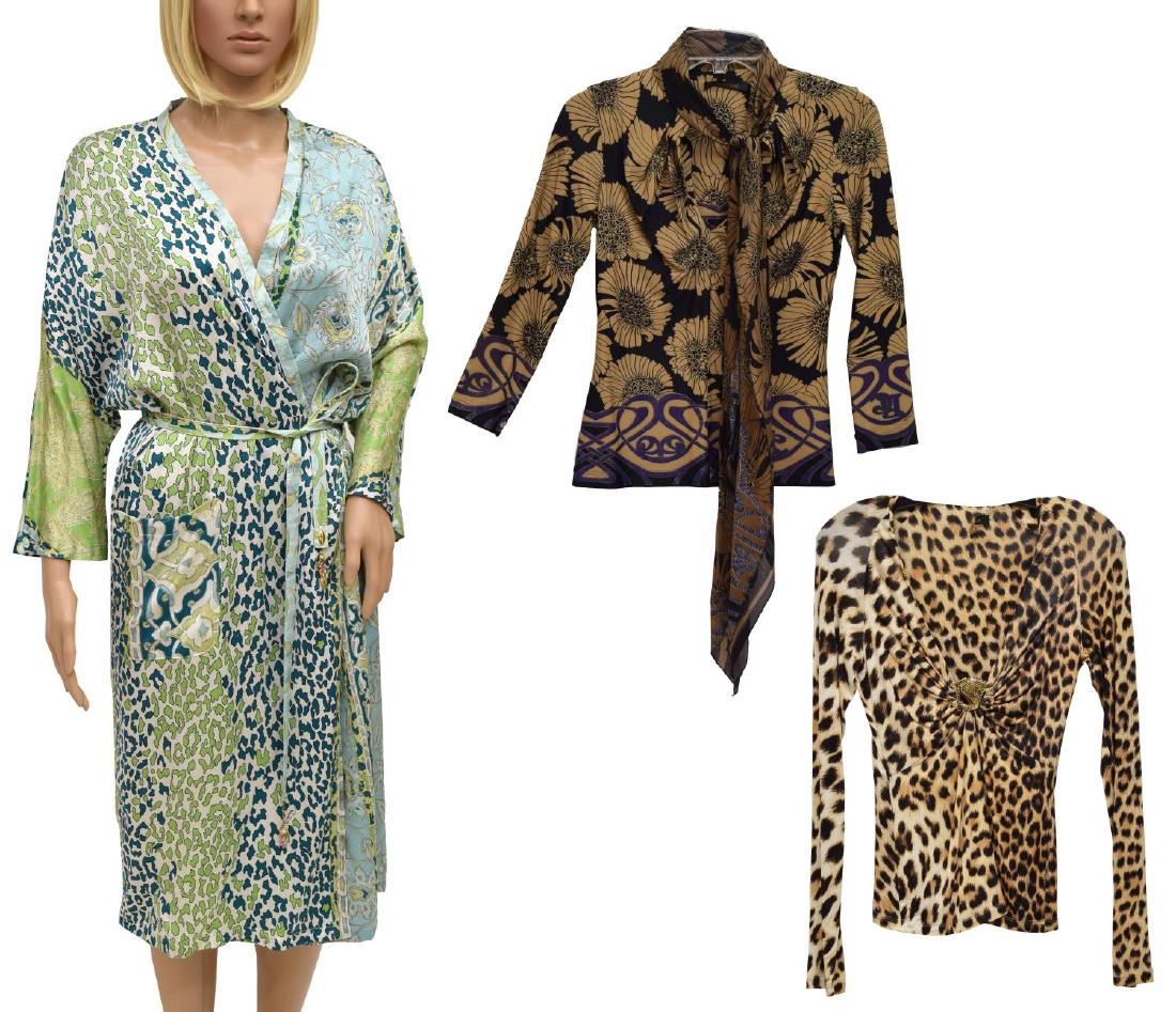 (3) ROBERTO CAVALLI CLOTHING, SHIRTS & SILK ROBE (1 of 10)