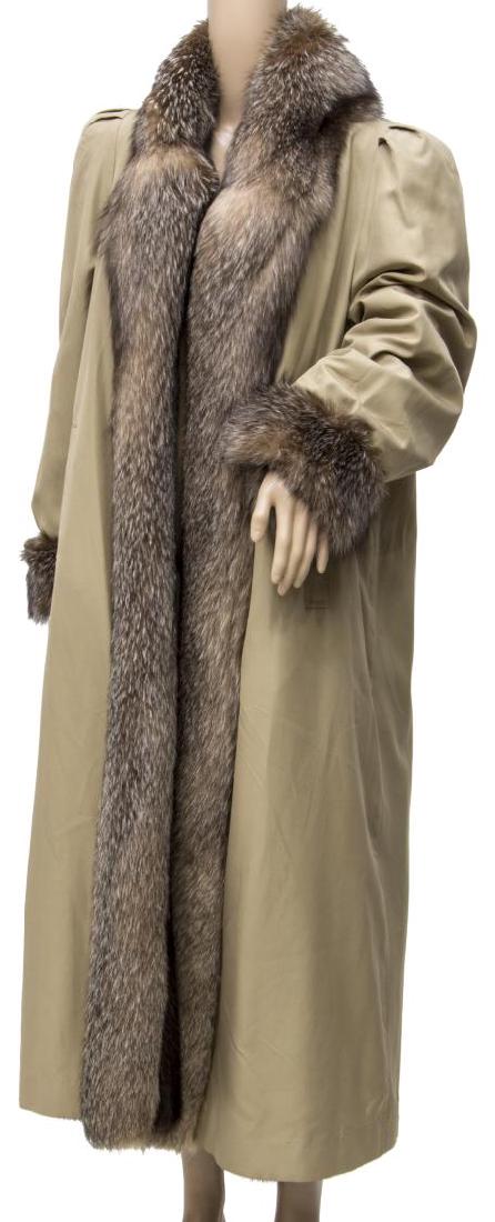 REVERSIBLE LUNARAINE MINK & CRYSTAL FOX FULL COAT (1 of 6)