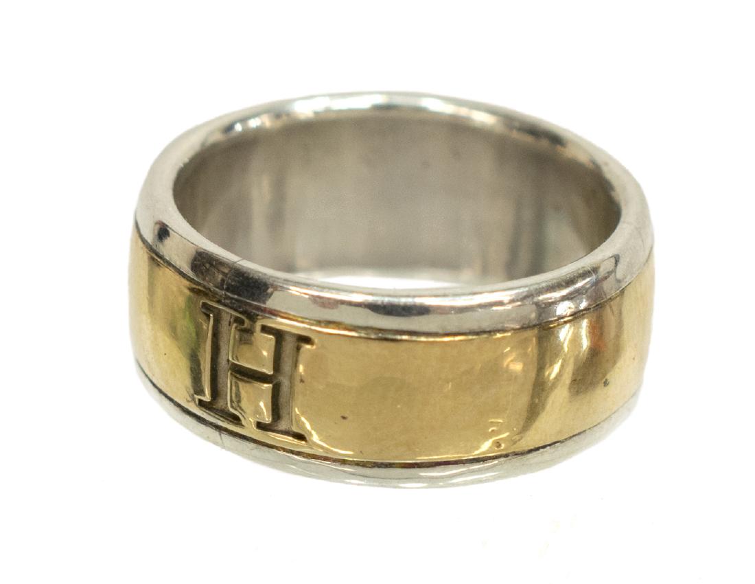 HERMES H COLLECTION 18KT & SILVER RING BAND (1 of 5)