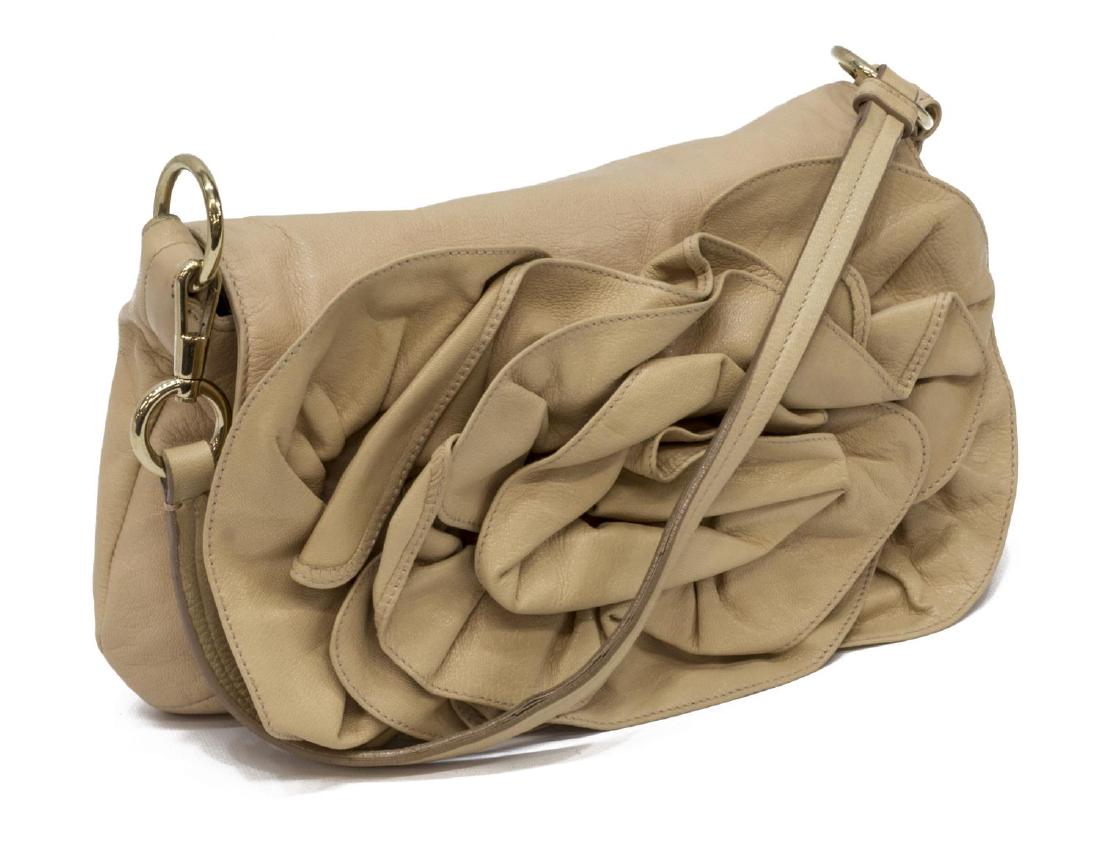 YVES ST LAURENT 'NADJA' ROSE PETAL STYLE HANDBAG (1 of 7)