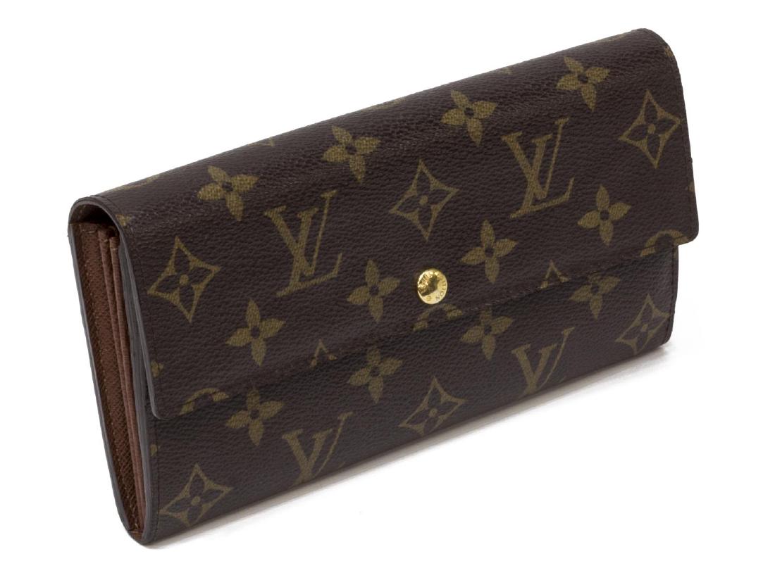 LOUIS VUITTON 'SARAH' MONOGRAM CANVAS WALLET (1 of 4)