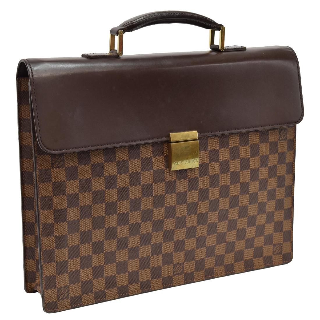 LOUIS VUITTON 'ALTONA' DAMIER EBENE BRIEFCASE (1 of 4)