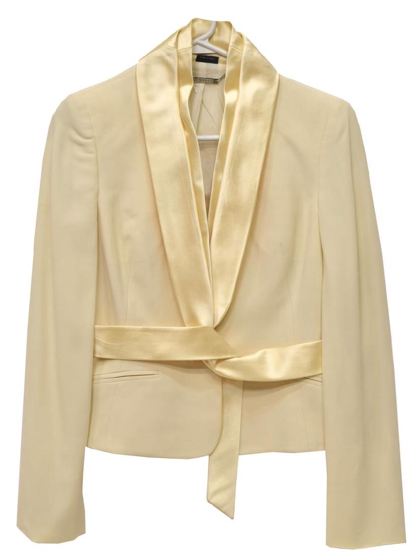 ALEXANDER MCQUEEN IVORY TUXEDO SMOKING JACKET (1 of 3)
