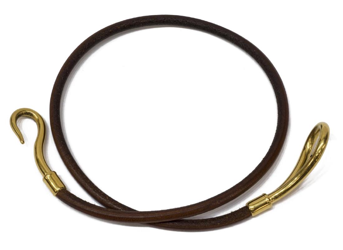 HERMES JUMBO DOUBLE TOUR LEATHER BRACELET (1 of 3)