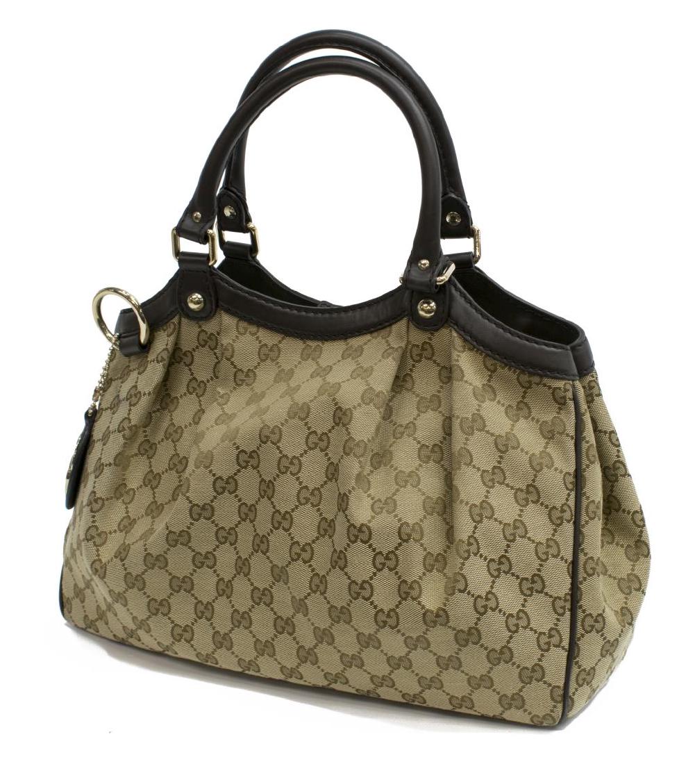 GUCCI 'SUKEY' MONOGRAM CANVAS BAG (1 of 4)