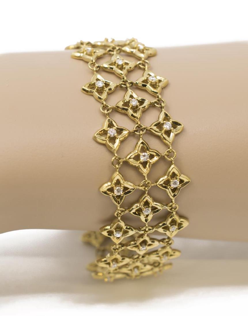 ESTATE DAVID YURMAN 18KT GOLD & DIAMOND BRACELET (1 of 5)