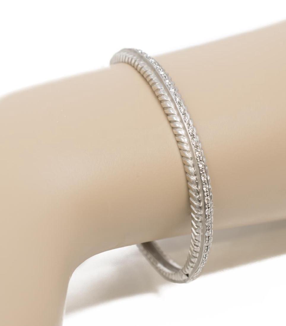 DORIS PANOS 18KT WG & DIAMOND BANGLE BRACELET (1 of 5)