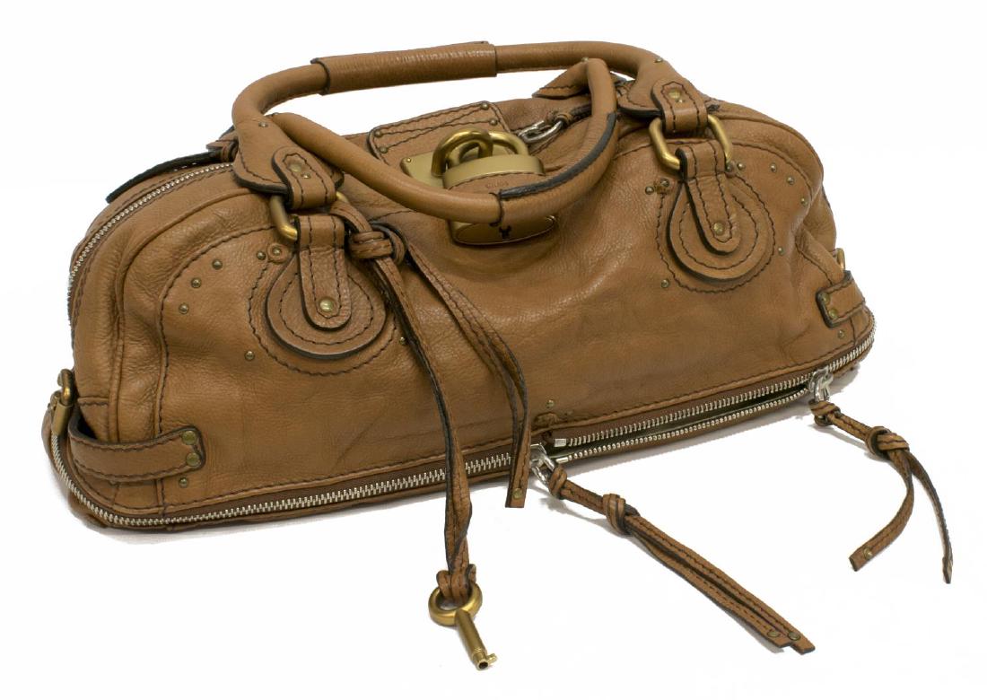 CHLOE 'PADDINGTON' BROWN LEATHER HANDBAG (1 of 4)