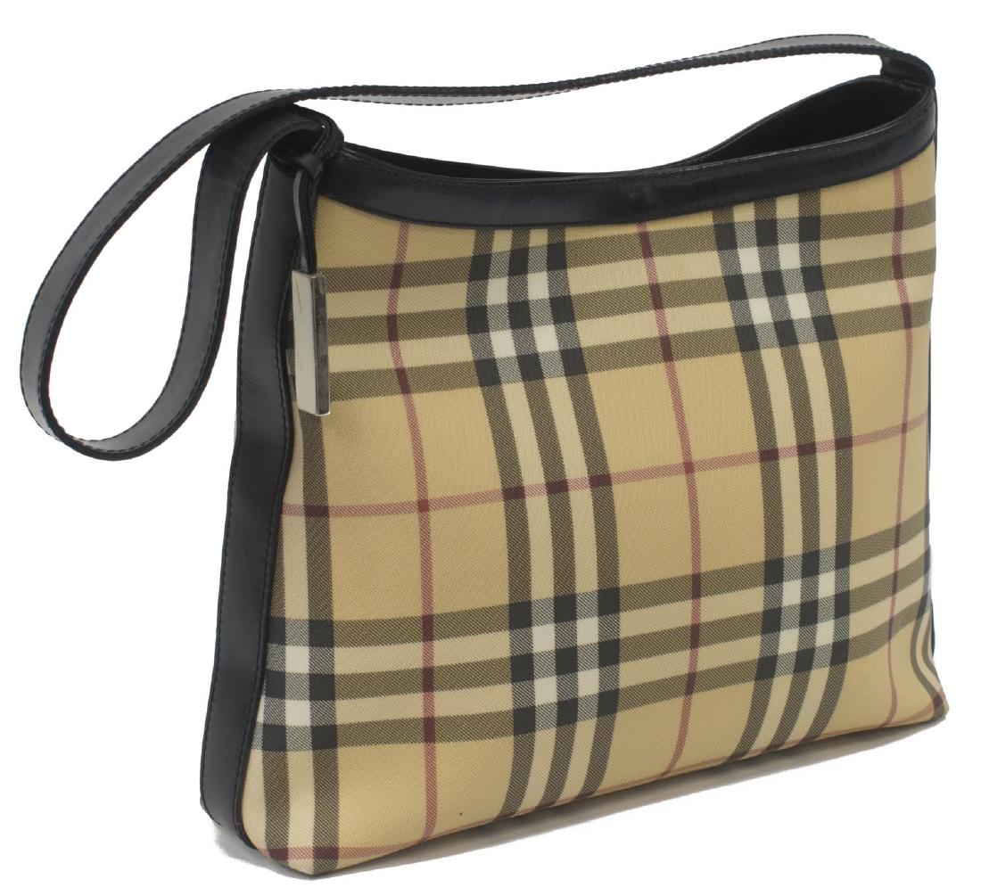BURBERRY NOVA CHECK CANVAS & LEATHER TOTE BAG (1 of 4)