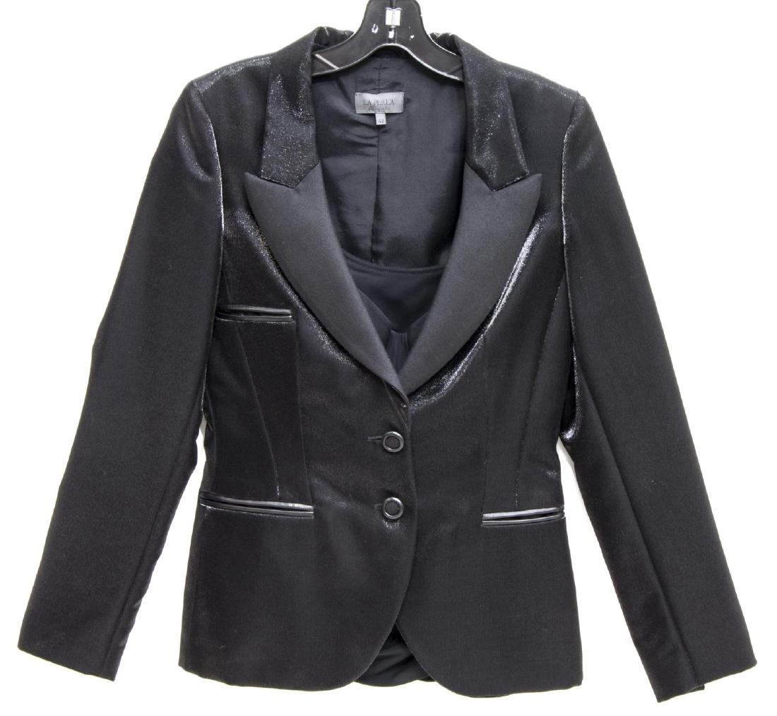 (2) LA PERLA BLACK TUXEDO JACKET & BUSTIER (1 of 6)