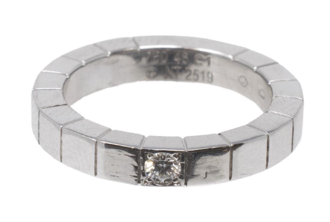 CARTIER LANIERES 18K WHITE GOLD & DIAMOND RING (1 of 3)