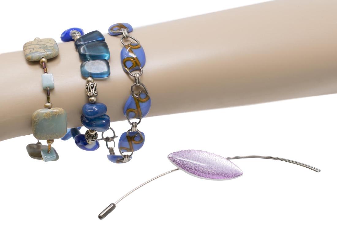 (4) ESTATE ARTISAN SILVER & STONE JEWELRY GROUP (1 of 6)